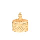 Pote em vidro Mart 10x8,5cm dourado
