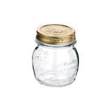 Pote em vidro transparente com tampa de metal QStagioni 250ml - Bormioli rocco