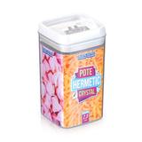 Pote Hermético de Acrílico Quadrado Grande 2,3 Litros - Injetplastec
