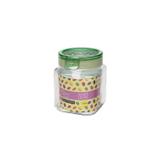 Pote hermético de vidro quadrado 1000ml - menta - oxford daily