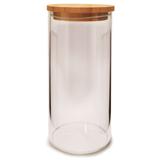 Pote hermético de vidro tampa bambu vika 1000 ml yoi