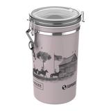 Pote Hermético Em Aço Inox Erva Mate 2.1 Litros Bege Soprano