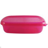 Pote Hermético Freezer Microondas Grande Retangular 3000ml Pink - Zanline