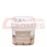 Pote hermético quadrado Easy Lock 1 litros