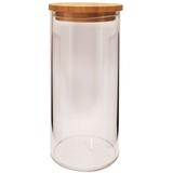 Pote Hermético Tampa Bambu Eco 1l Vika Vidro Borosilicado - Yoi