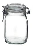 Pote Hermético Vidro Fecho Metal Para Condimentos 1000 Ml - Adely