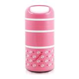 Pote Jacki Design Para Marmita De 3 Andares Rosa