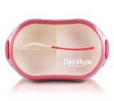 Pote Marmita C/ 3 Compartim. 750Ml LifeStyle Pink Jacki Design