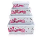 Pote Marmita Para Alimentos De 4 Pçs Pink Jacki Design