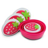 Pote para Lanche Infantil Feminino com 4 Peças - Jacki Design