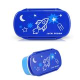 Pote para Lanche Sapeka Jacki Design Foguete Azul Escuro