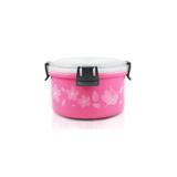 Pote para marmita de inox Jack Design 1100ml rosa - Jacki design
