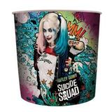 POTE PIPOCA PLÁSTICO WB SQ HARLEY QUINN COLORIDA 21,5X17X20cm 5lt - Urban
