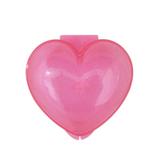 Pote Plástico Coração Rosa Glitter Plasútil - Festabox