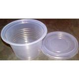 Pote Plástico Descartavel de 145ml Com Tampa c/ 500 unds - Generico