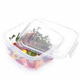 Pote Plástico Quadrado 3,7L para Micro-ondas e Freezer Nitron GG 037/6