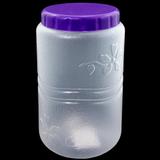 Pote plástico redondo transparente 1600ml - consplast