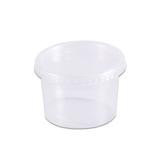 Pote Plástico Redondo Transparente Freezer/Microondas 145ml c/24 - Prafesta