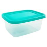 Pote plástico retangular transparente 1300ml ercaplast