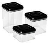 Pote Porta Mantimentos Hermético Conj 3 potes - Cobrirel