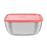 Pote Quadrado em Inox Freezinox com Tampa Salmão - Tramontina