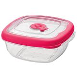 Pote quadrado plástico 920ml cereja Cód. 5774 - Sanremo