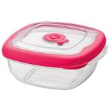 Pote quadrado plástico 920ml cereja Cód. 5774 - Sanremo