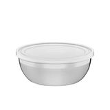 Pote redondo em aço inox com tampa plástica 22 cm 2,9 litros - Tramontina