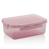 Pote Retangular Click 1280ml - Rosa Quartz - Ou