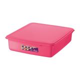 Pote Retangular De Plastico Sanremo SR395/4 Rosa