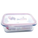 Pote Retangular de Vidro Borossilicato e Tampa Hermética 1500ml - Casambiente