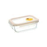 Pote Retangular em Vidro Lock Lock 380ml - Casa etna
