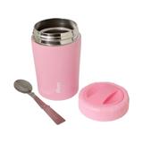 Pote Termico Premium com tampa e Colher Rosa Clingo C2308