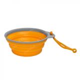 Pote Travex Dobravel em Silicone 500 Ml Alaranjado Azteq