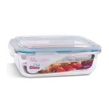 Pote Vidro 1520ML (Vai ao Forno, Microondas)Retan c/Tampa - Casa linda