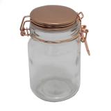 Pote Vidro Borosilicato Hermético Urban Cobre
