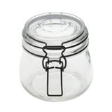 Pote Vidro Urban Hermético Black Glass Flip Bulging Pequeno 10.5X10.5X10.5Cm 500Ml Preto 42983