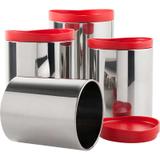Potes Mantimentos 4 peças Vermelho - Brinox