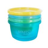 Potes Multiuso 236ml Com 4 Unidades - Sana Babies Meninos