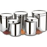 Potes Para Mantimentos Com Tampa 5pcs 2100-101 Brinox