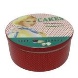 Potiche ceramica c/ tampa pinup vermelho 16,5 x 16,5 x 8 cm - Urban