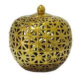 Potiche de Cerâmica Dourado - Vya store
