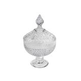 Potiche decorativo em cristal Lyor Perseu 15x24cm