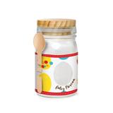 Potinho De Vidro C/Tampa E Colher 300Ml Ovos Colorido - Cromus