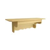 Prateleira Com Varão e Fundo Trabalhado M 60x20x19 Mdf Madeira - Atacadão do artesanato mdf