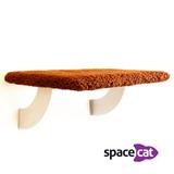 Prateleira de Janela Suspensa Para Gatos SpaceCat Marrom - Gatton