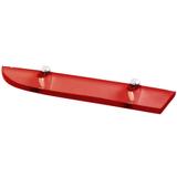 Prateleira Para Banheiros em Poliéster Tomazina 50cm x 14cm Vermelho Transparente - Pontto lavabo