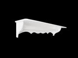 Prateleira porta fralda varao 60cm provençal branca - Galeria baby