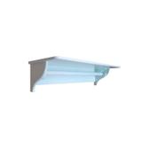 Prateleira porta fralda varao 60cm reta azul - Galeria baby
