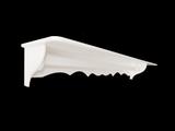Prateleira porta fralda varao 96cm provençal branca - Galeria baby